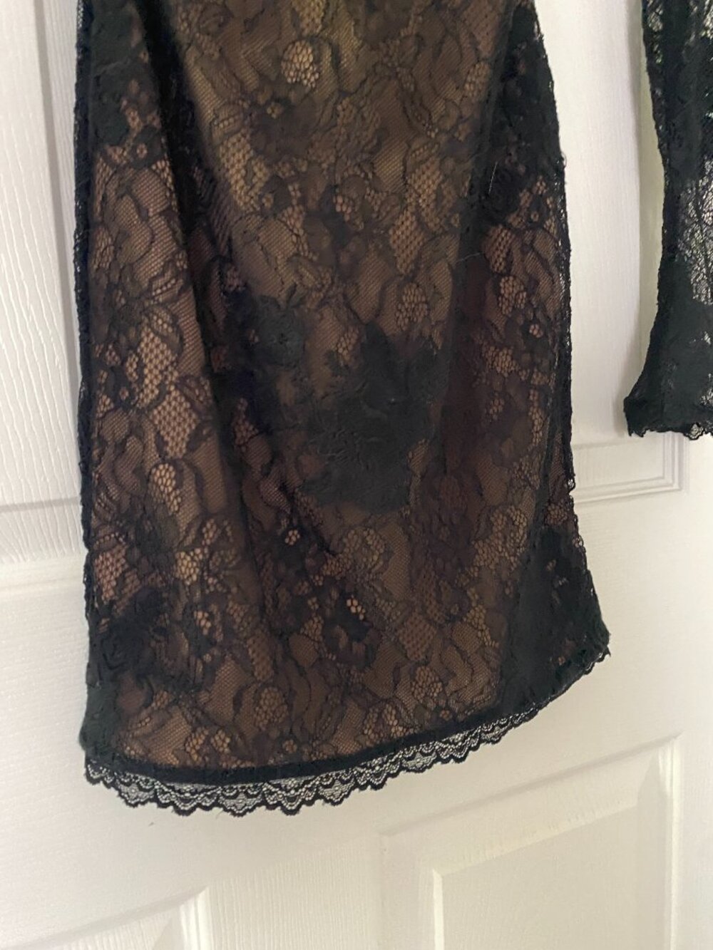 House of CB | Lucienne Lace Mini Dress in Black - Picture 8 of 15